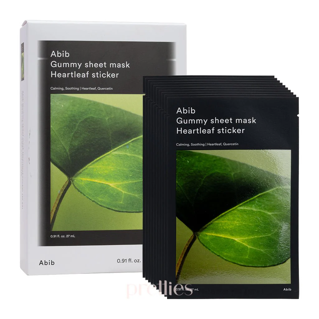 Abib Gummy Sheet Mask - Heartleaf Sticker (10 Sheet/Box)