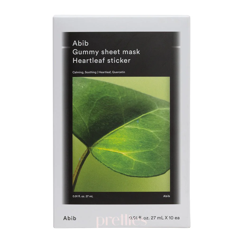 Abib Gummy Sheet Mask - Heartleaf Sticker (10 Sheet/Box) - Image 2