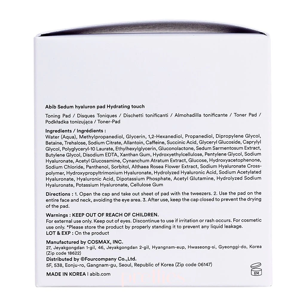 Abib Sedum Hyaluron Pad Hydrating Touch 75pcs - Image 5