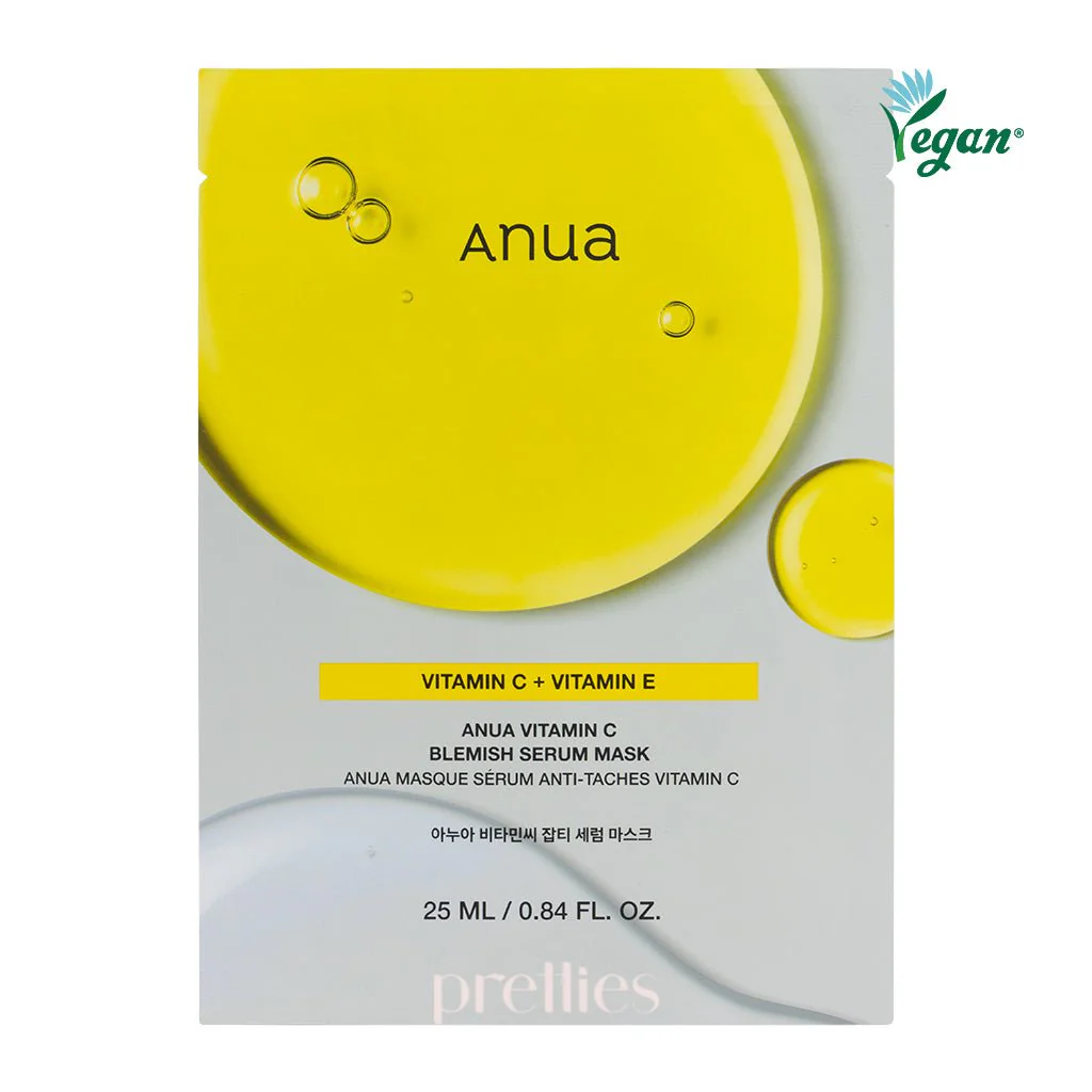 ANUA Green Lemon Vita C Blemish Serum Mask 25ml 1pc