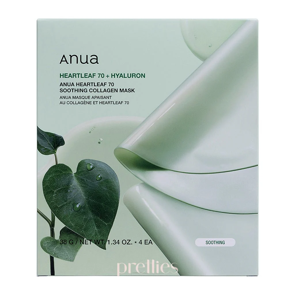 ANUA Heartleaf 70 Soothing Collagen Mask (4pcs/Box) - Image 5