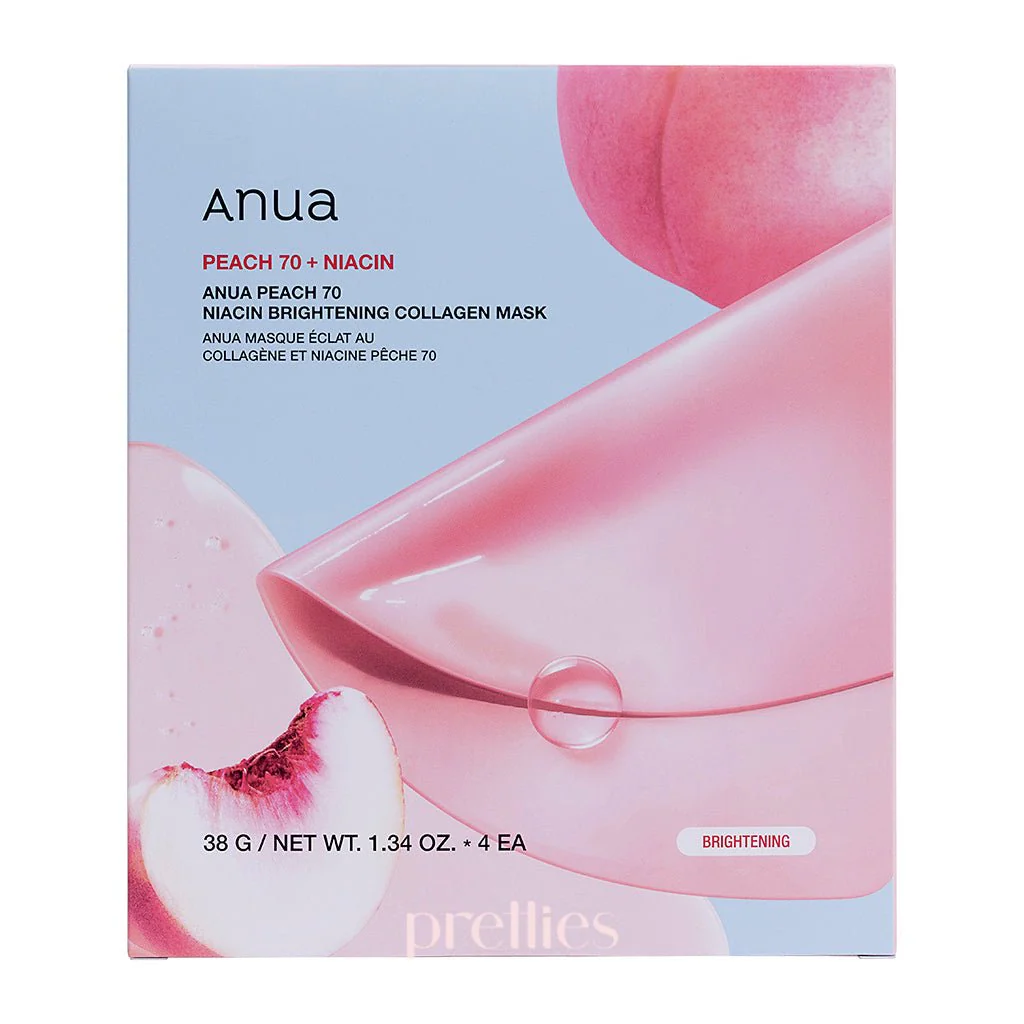 ANUA Peach 70 Niacin Brightening Collagen Mask (4pcs/Box) - Image 5
