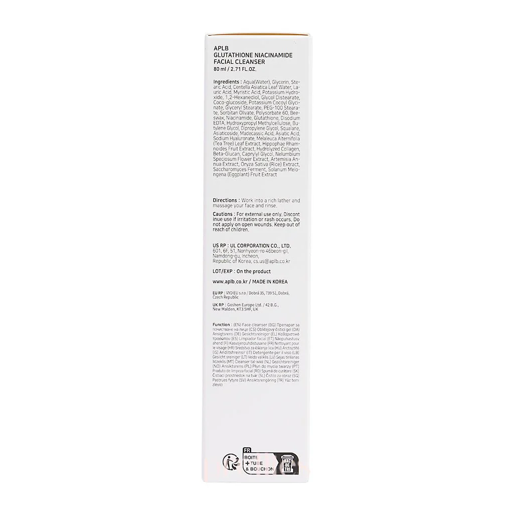 APLB Glutathione Niacinamide Facial Cleanser 80ml - Image 5