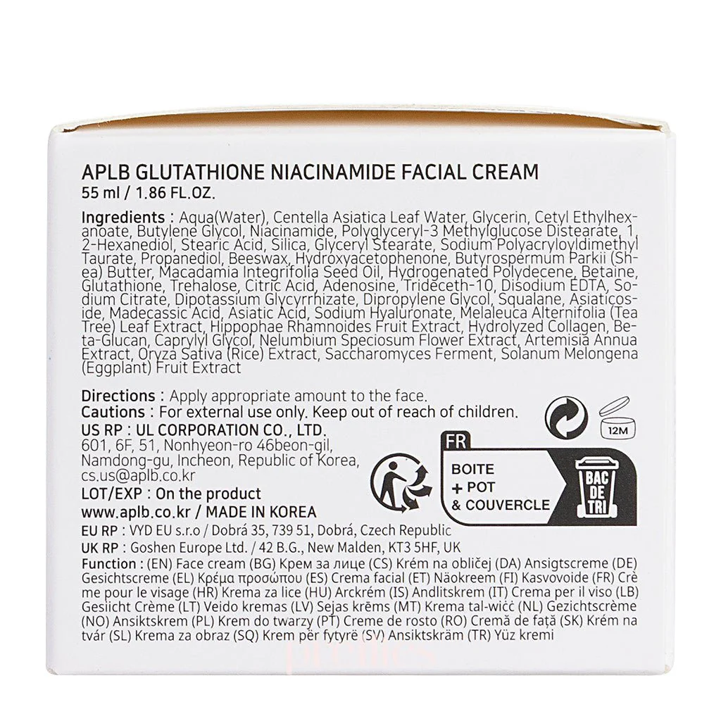 APLB Glutathione Niacinamide Facial Cream 55ml - Image 7