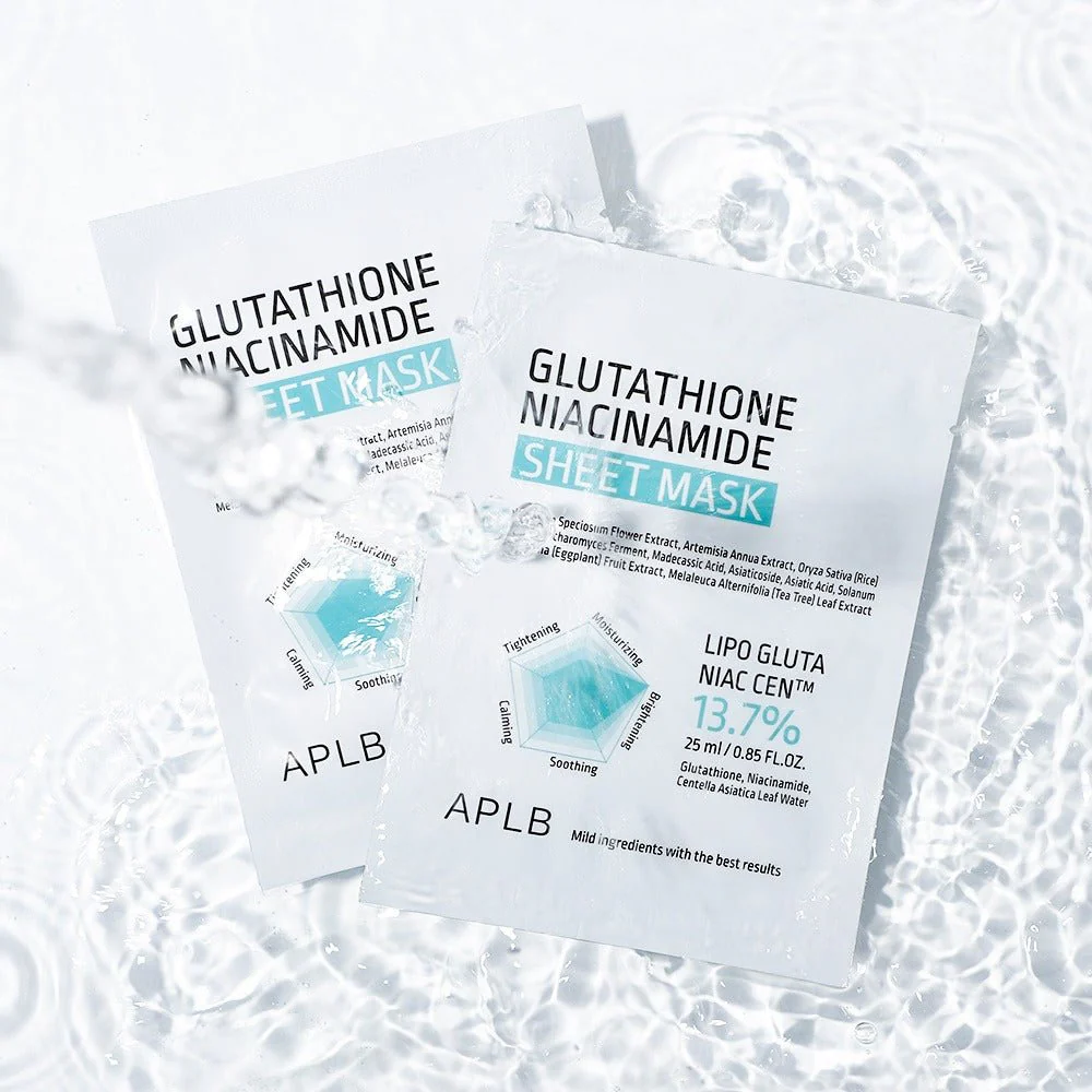 APLB Glutathione Niacinamide Sheet Mask (10EA) - Image 3