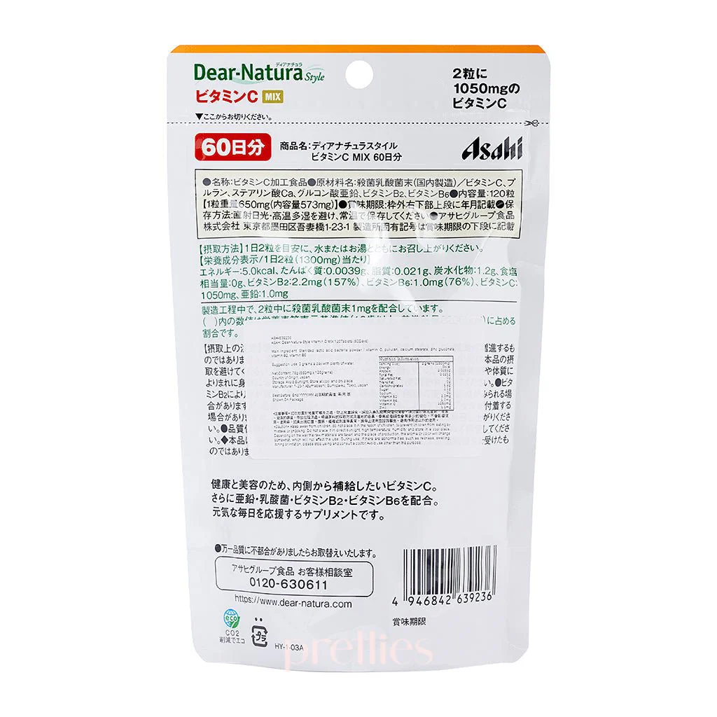 Asahi Dear-Natura Vitamin C Mix (60 Days 120 grains) - Image 2
