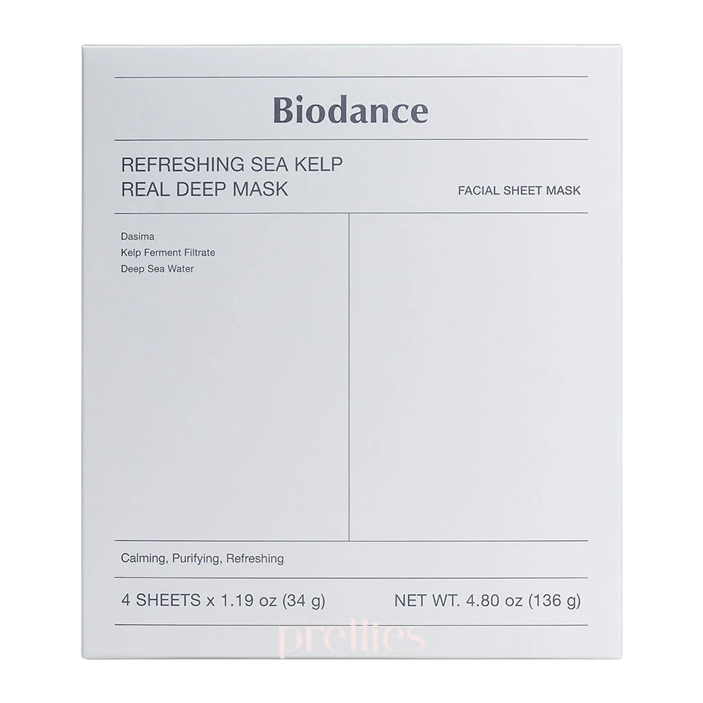 BIODANCE Refreshing Sea Kelp Real Deep Mask (4pcs/box) - Image 4