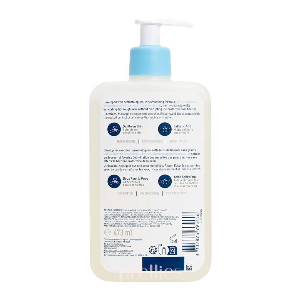 CeraVe SA Smoothing Cleanser 473ml - Image 2