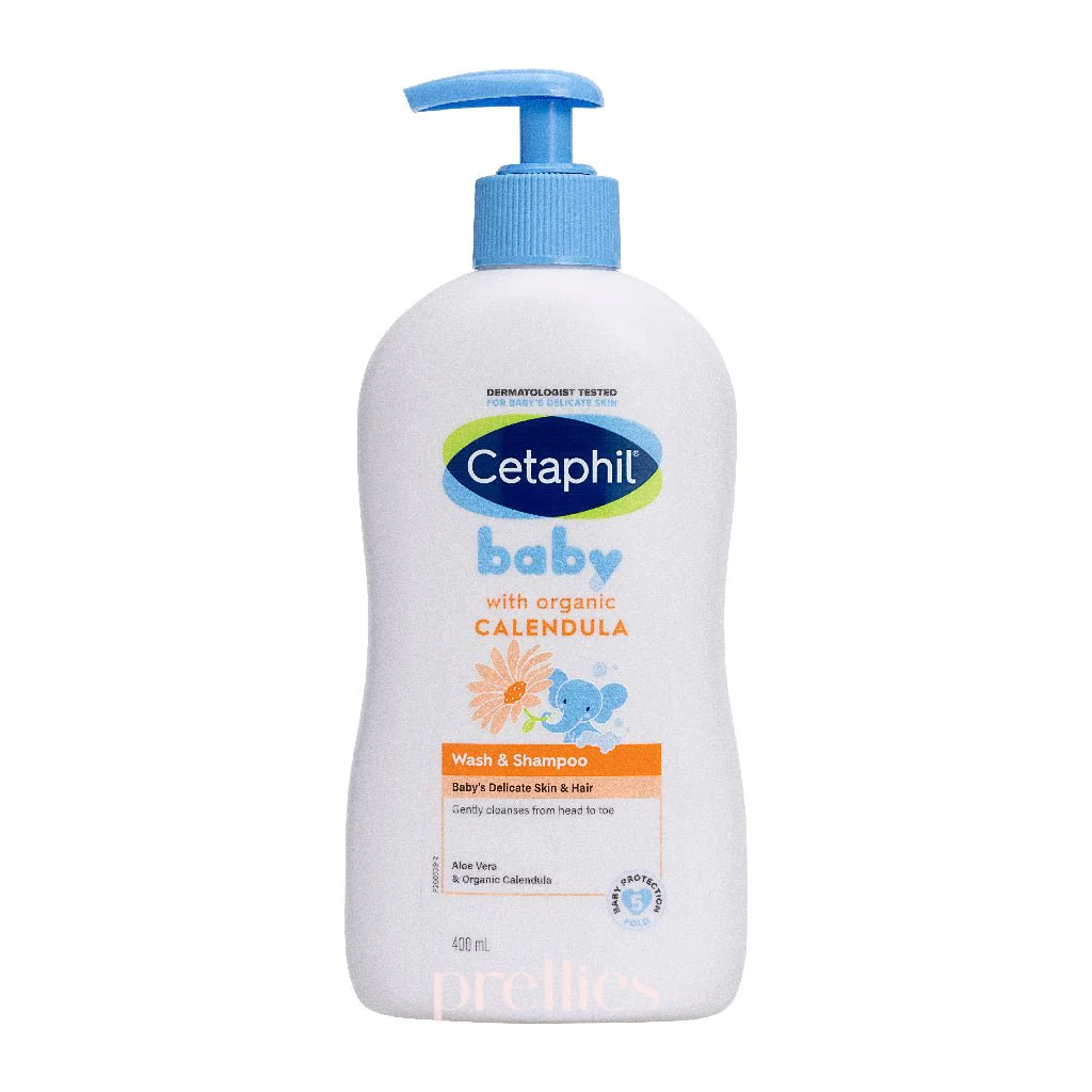 Cetaphil Baby 2-in-1 Hair Shampoo And Body Wash (with Organic Calendula) 400ml (241843)