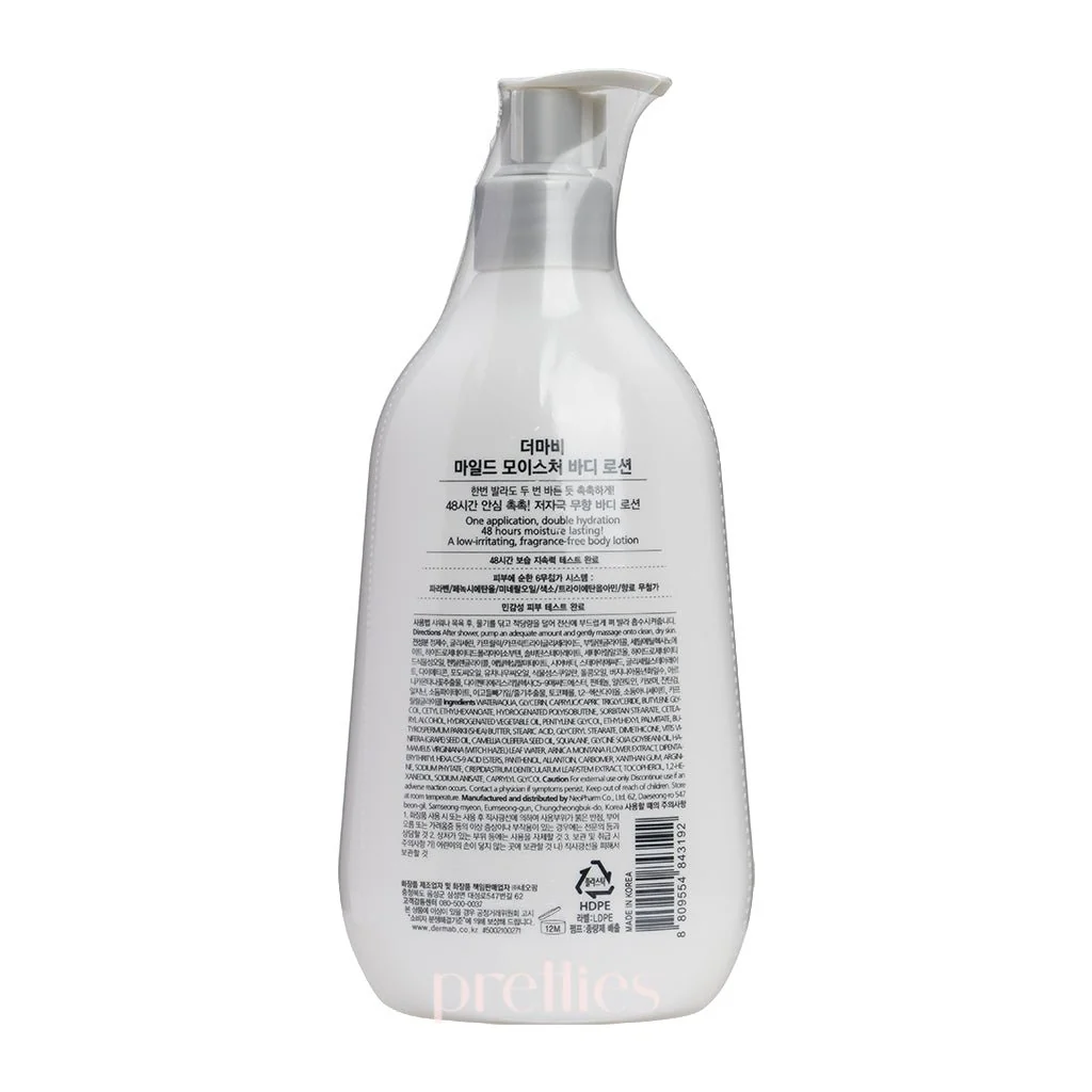 DERMA:B Mild Moisture Body Lotion 400ml - Image 3