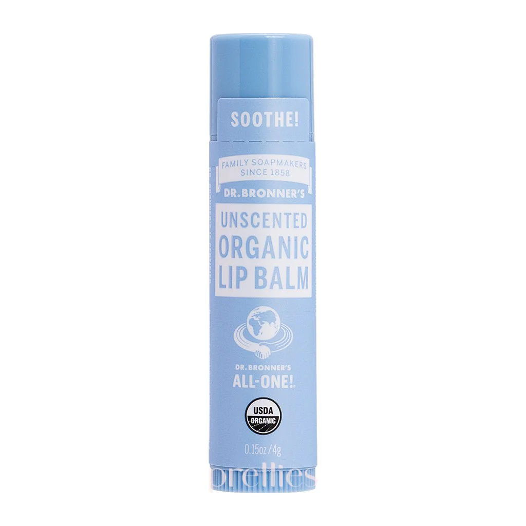 Dr.Bronner's Organic Naked Unscented Lip Balm 4g