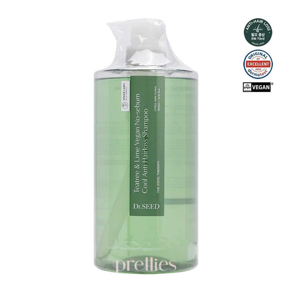 Dr.SEED Teatree And Lime Vegan No-sebum Cool Anti Hairloss Shampoo 1000ml - Image 4