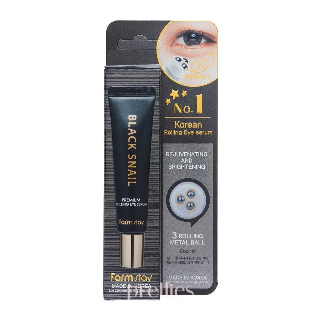 Farmstay Black Snail Premium Rolling Eye Serum 25ml - Image 4