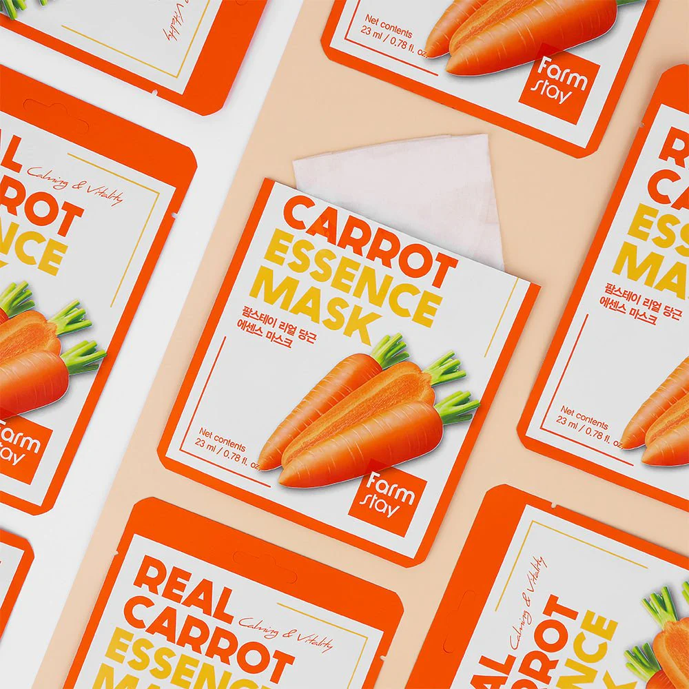Farmstay Real Carrot Essence Mask (10 sheets/pack) - Image 2