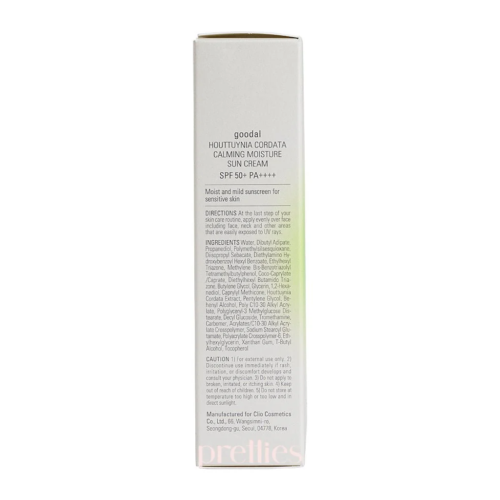 Goodal Houttuynia Cordata Calming Moisture Sun Cream SPF 50+ PA++++ 50ml - Image 5