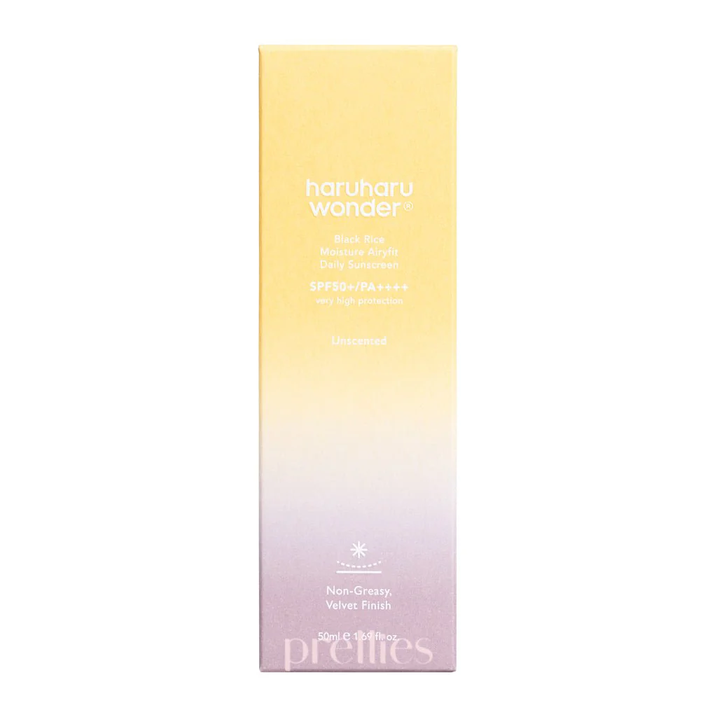 Haruharu Wonder Black Rice Moisture Airyfit Daily Sunscreen SPF50+ PA++++ 50ml - Image 3