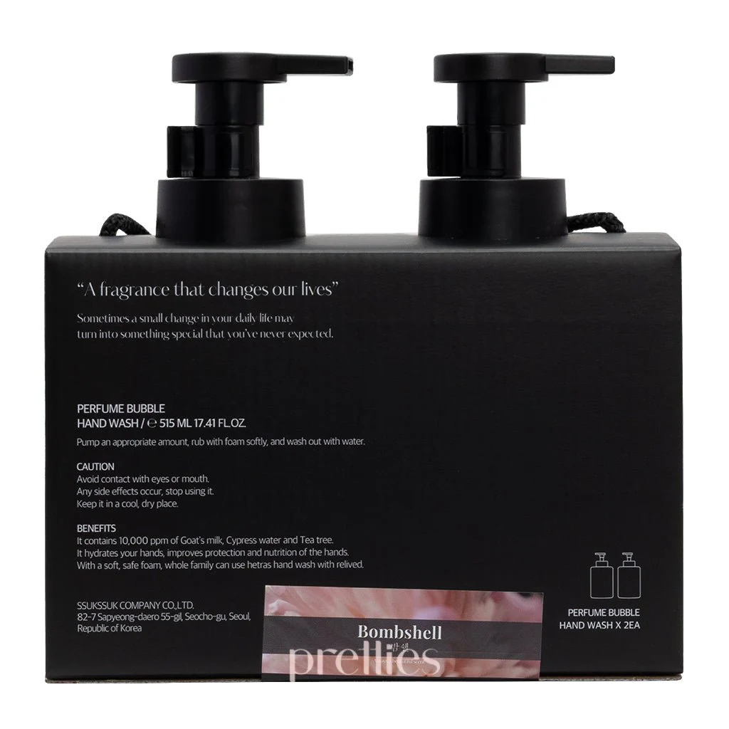 hetras. Perfumed Bubble Hand Wash 515ml x 2  (No.22 Bombshell) - Image 3