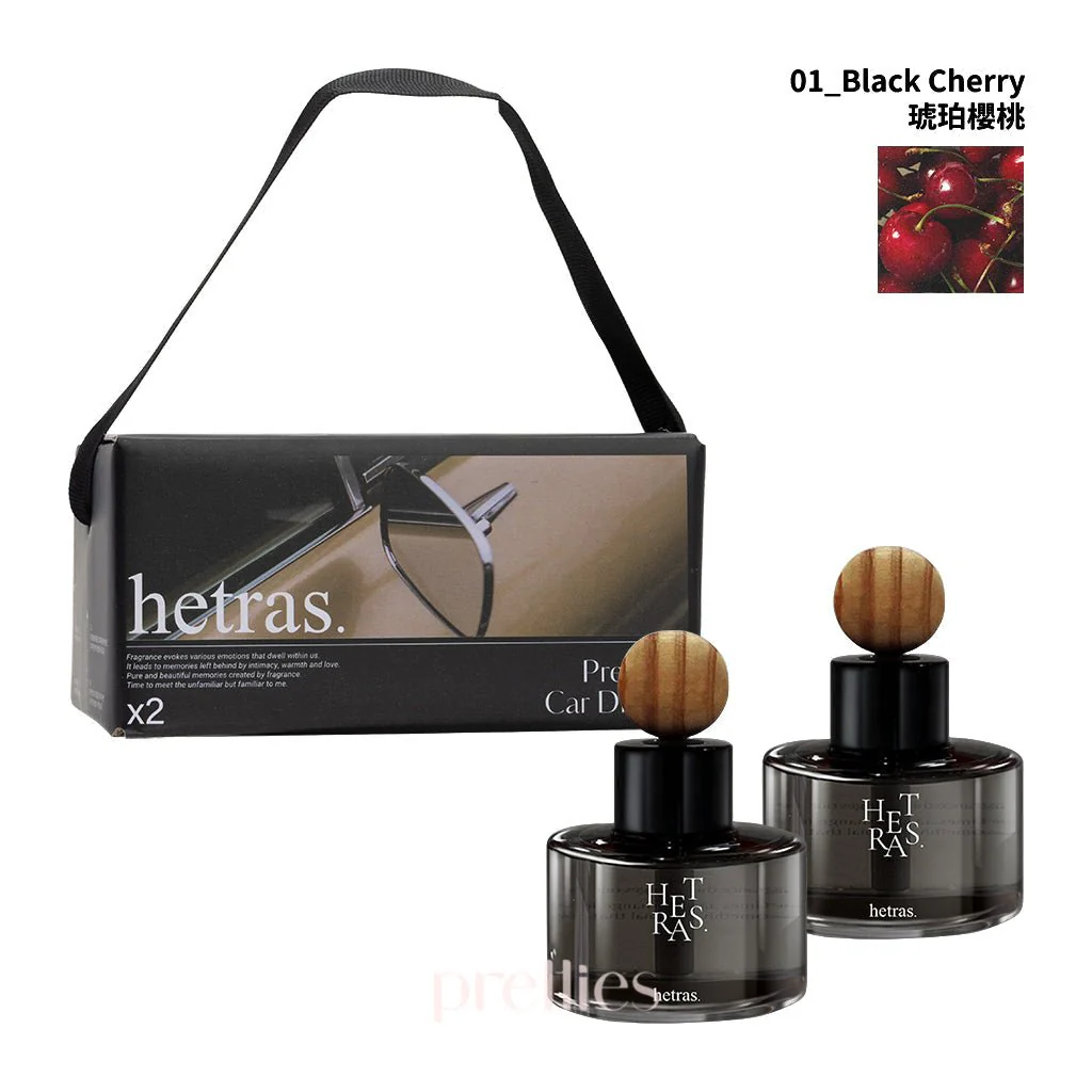 hetras. Premium Car Diffuser 77ml x 2 (No.1 Black Cherry)