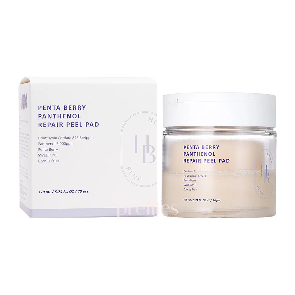 HEVEBLUE Penta Berry Panthenol Repair Peel Pad (70pcs)