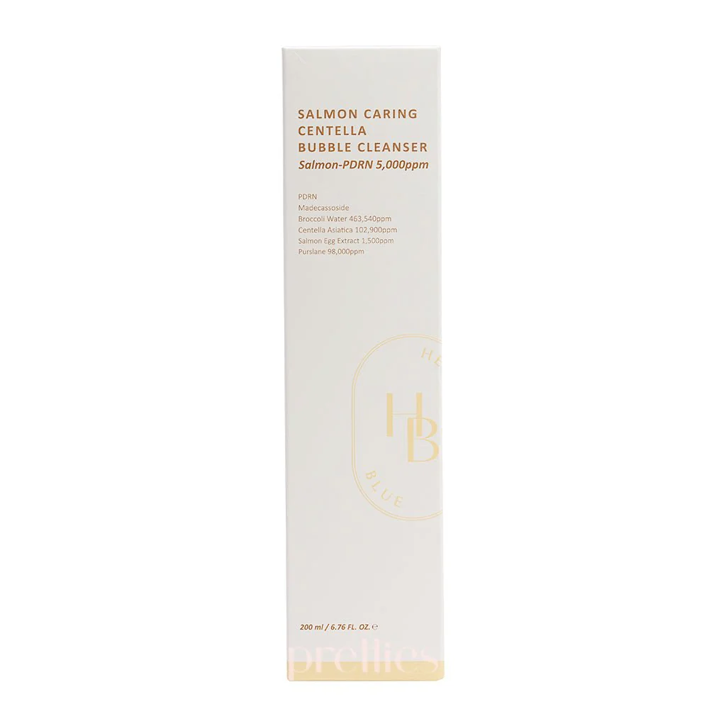 HEVEBLUE Salmon Caring Centella Bubble Cleanser 200ml - Image 3