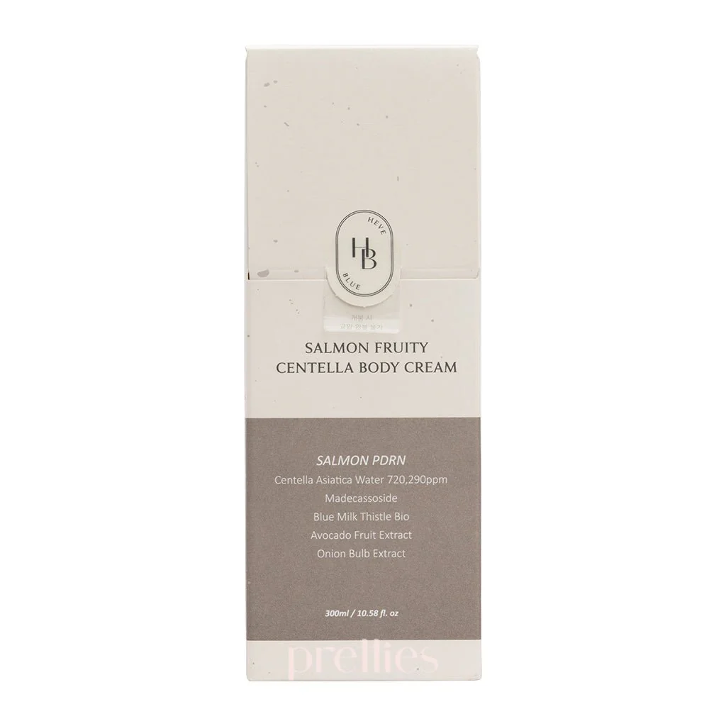 HEVEBLUE Salmon Fruity Centella Body Cream 300ml - Image 4