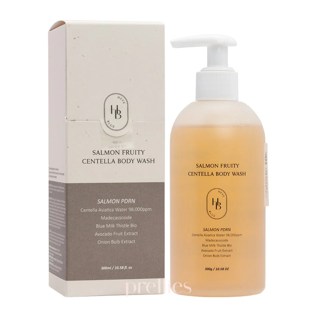 HEVEBLUE Salmon Fruity Centella Body Wash 300ml