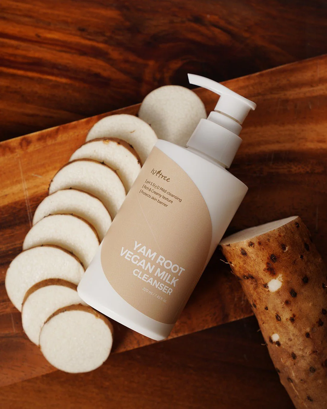 Isntree Yam Root Vegan Milk Cleanser 220ml - Image 2