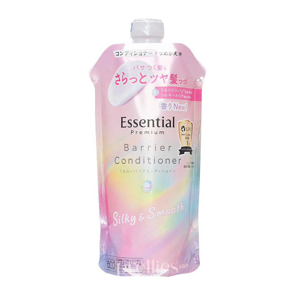 KAO Essential Premium Barrier Conditioner - Silky & Smooth (Refill) 340ml (Pink) (436832)