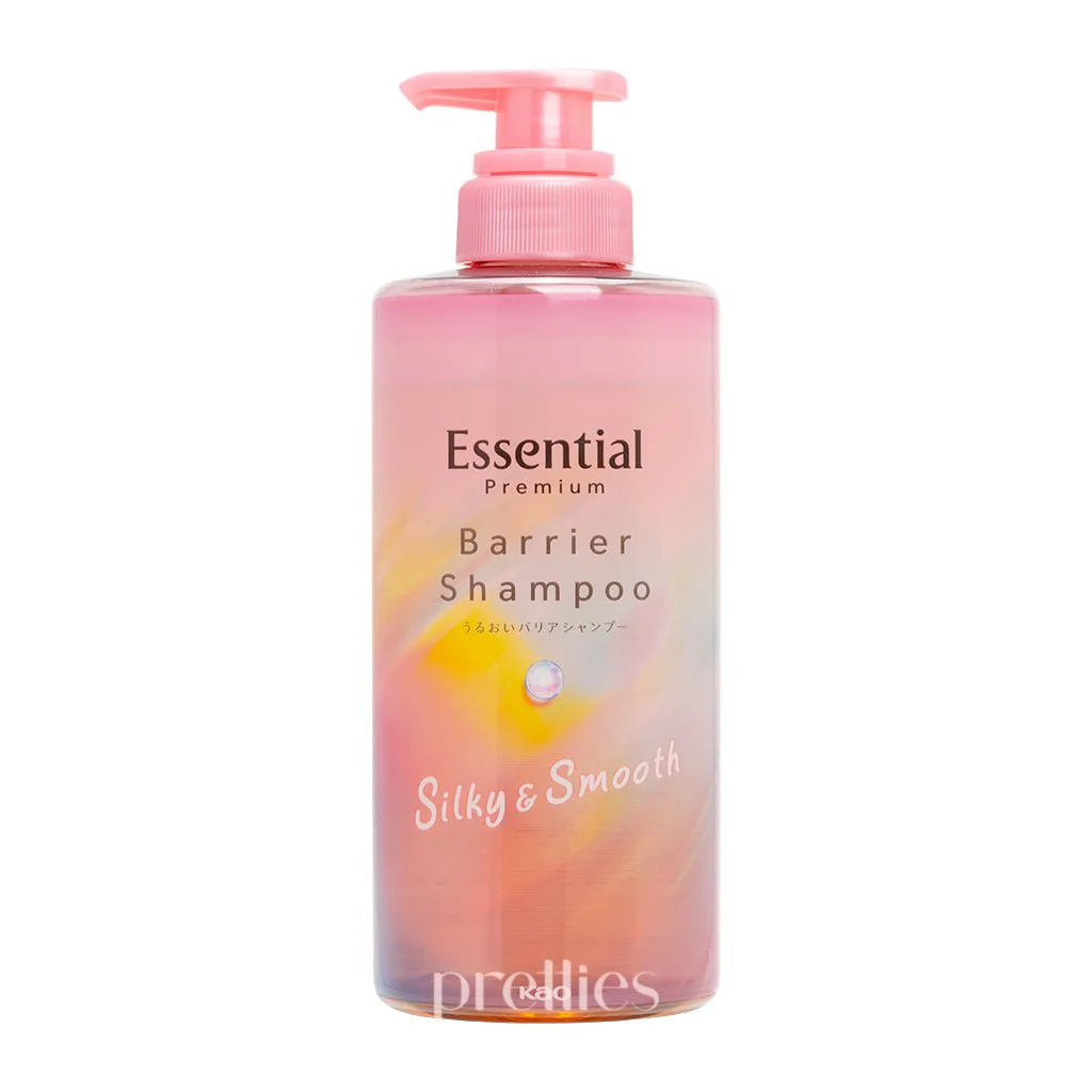 KAO Essential Premium Barrier Shampoo - Silky & Smooth 450ml (Pink) (457257)