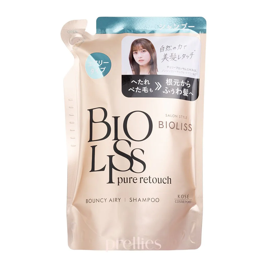 KOSE Bioliss Pure Retouch Bouncy Airy Shampoo (Refill) 340ml - Image 3