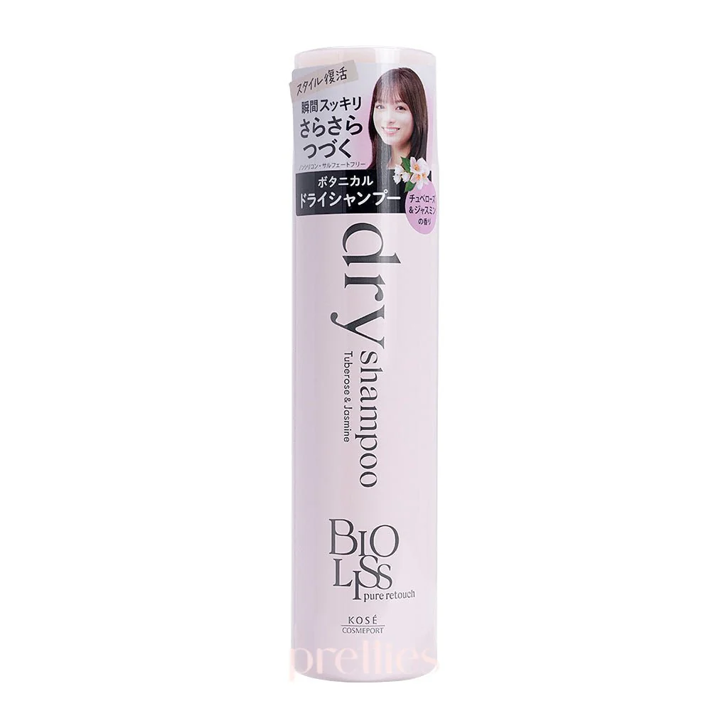 KOSE Bioliss Pure Retouch Dry Shampoo 95g (Tuberose & Jasmine Scent - Pink)