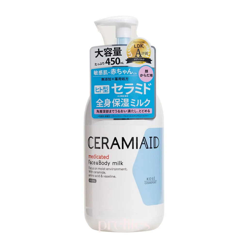 KOSE Ceramiaid Face & Body Milk 450ml