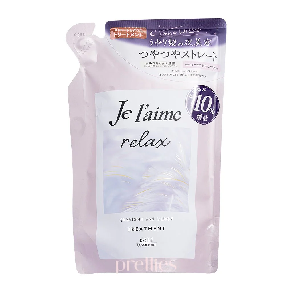 KOSE Je l'aime Relax treatment - Straight and Gloss (Refill) 374ml