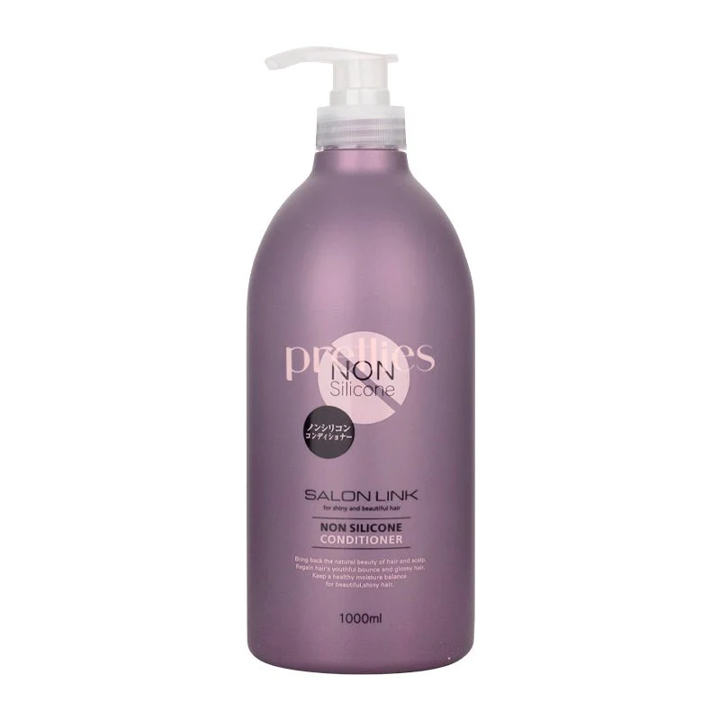 Kumano Yushi Salon Link Non Silicone Conditioner (Natural Floral) 1000ml (Purple)