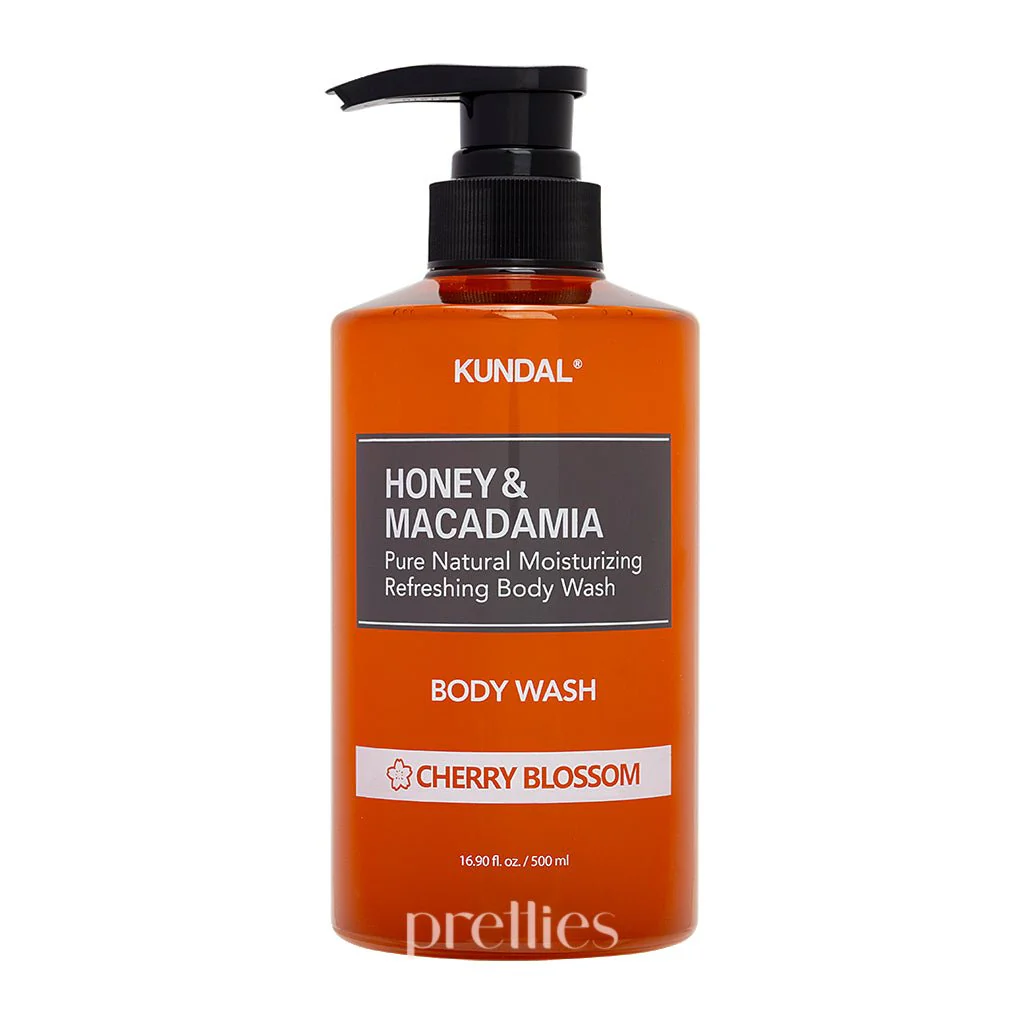 KUNDAL Honey & Macadamia Body Wash 500ml - Cherry Blossom