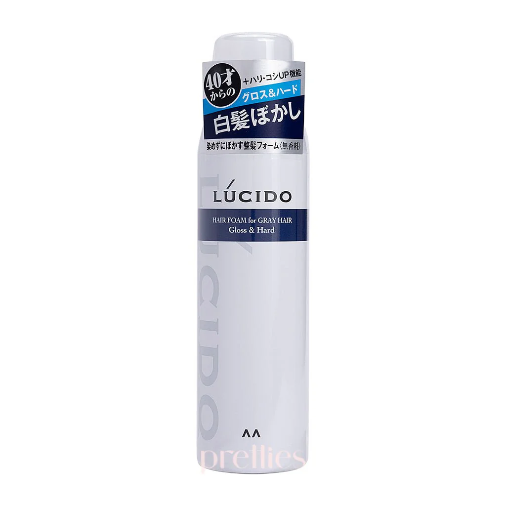 Mandom Lucido Hair Foam for Gray Hair 185g (Gloss & Hard)