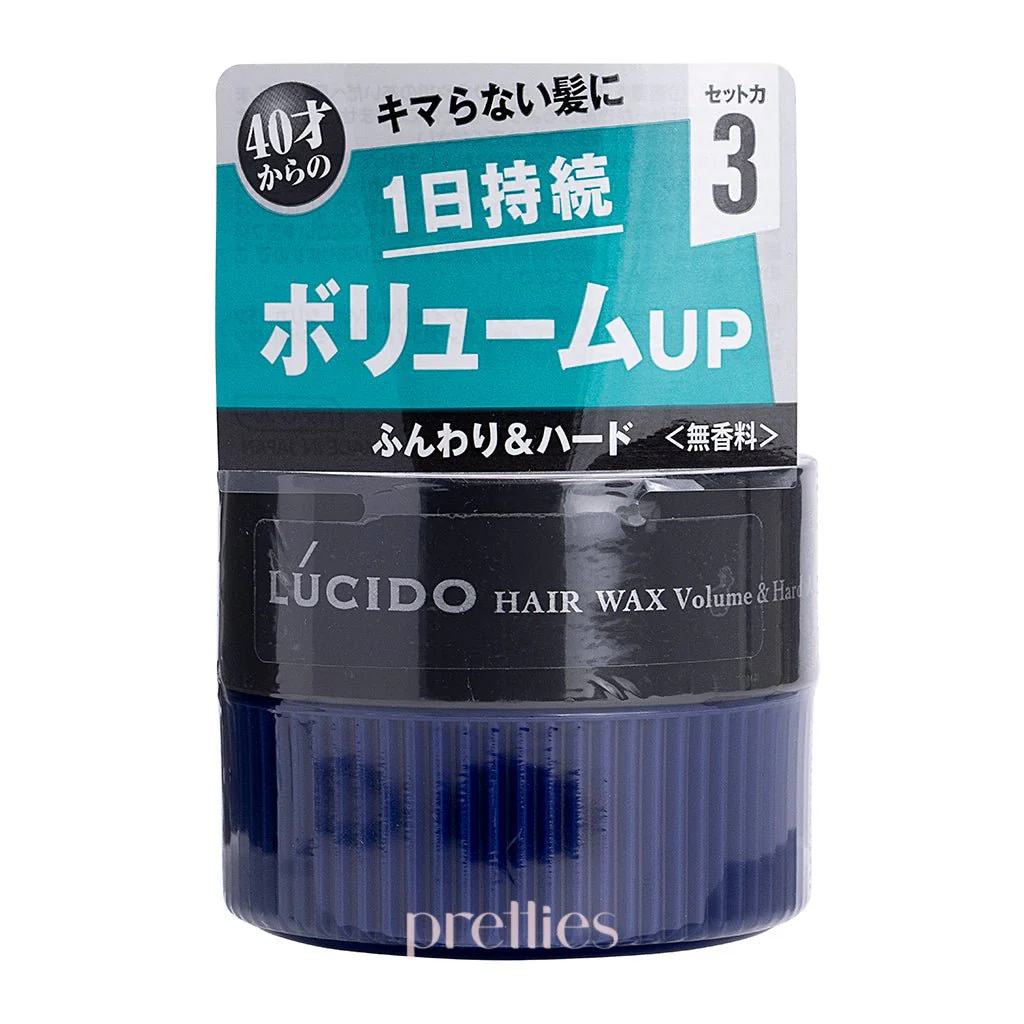 Mandom Lucido Hair Wax 80g (Volume & Hard)