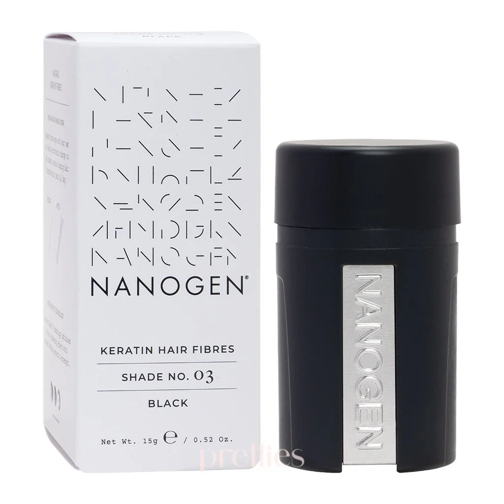 NANOGEN Keratin Hair Fibres (Shade No.03 Black) 15g