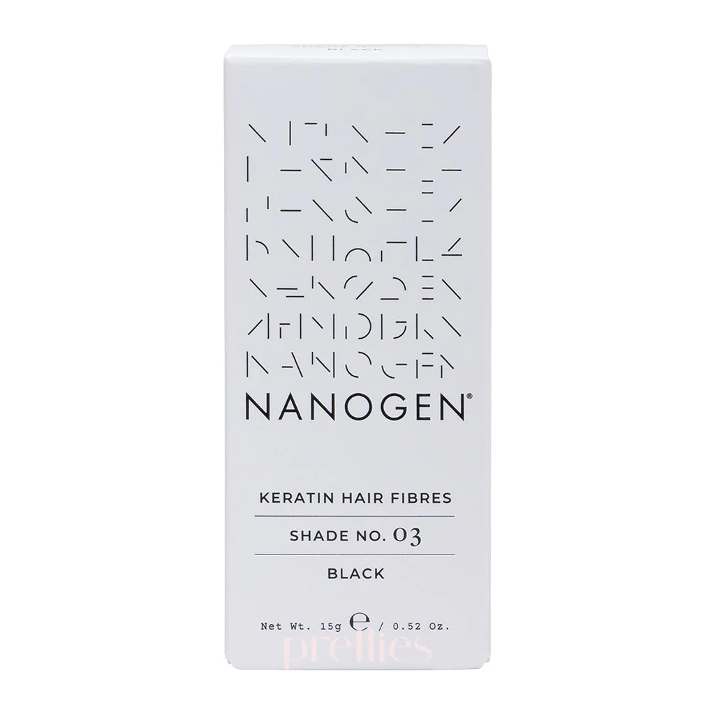 NANOGEN Keratin Hair Fibres (Shade No.03 Black) 15g - Image 2
