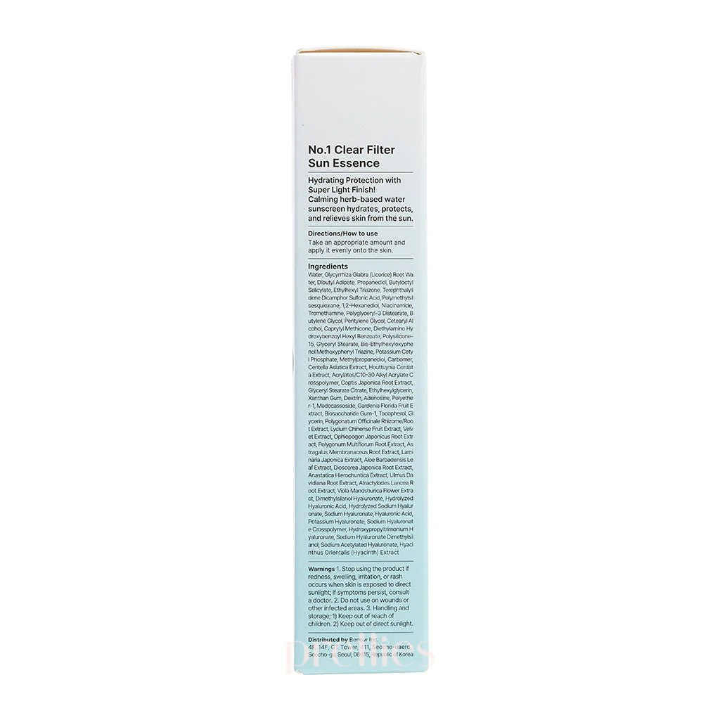 numbuzin  No.1 Clear Filter Sun Essence SPF50+ PA++++ 50ml - Image 5