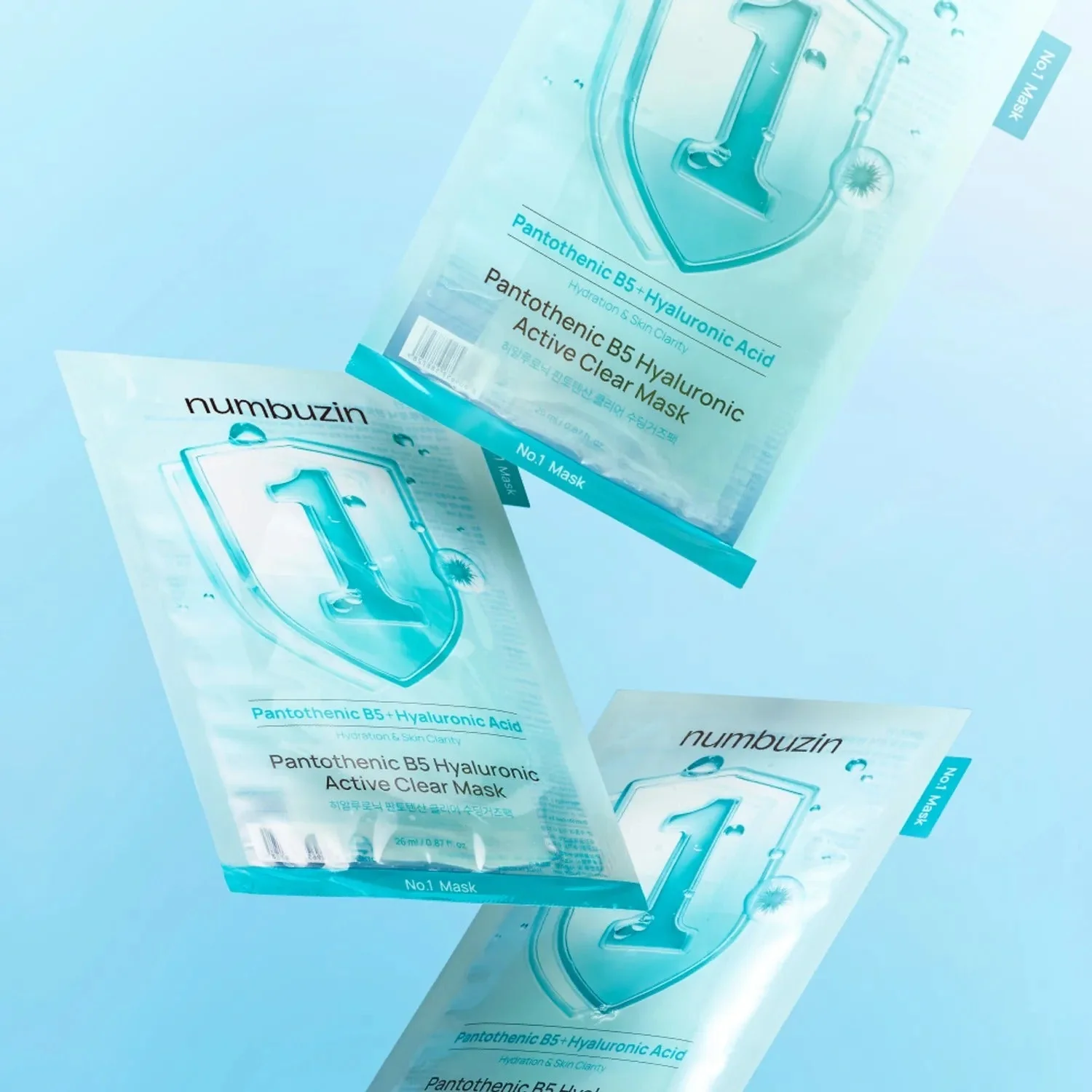 Numbuzin No.1 Pantothenic B5 Hyaluronic Active Clear Mask Sheet - Image 3