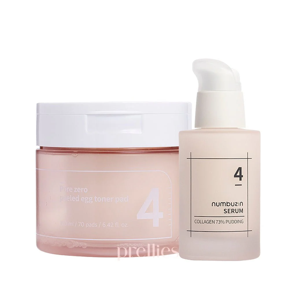 Numbuzin No.4 Pore Minimizing & Plumping Collection [Set]