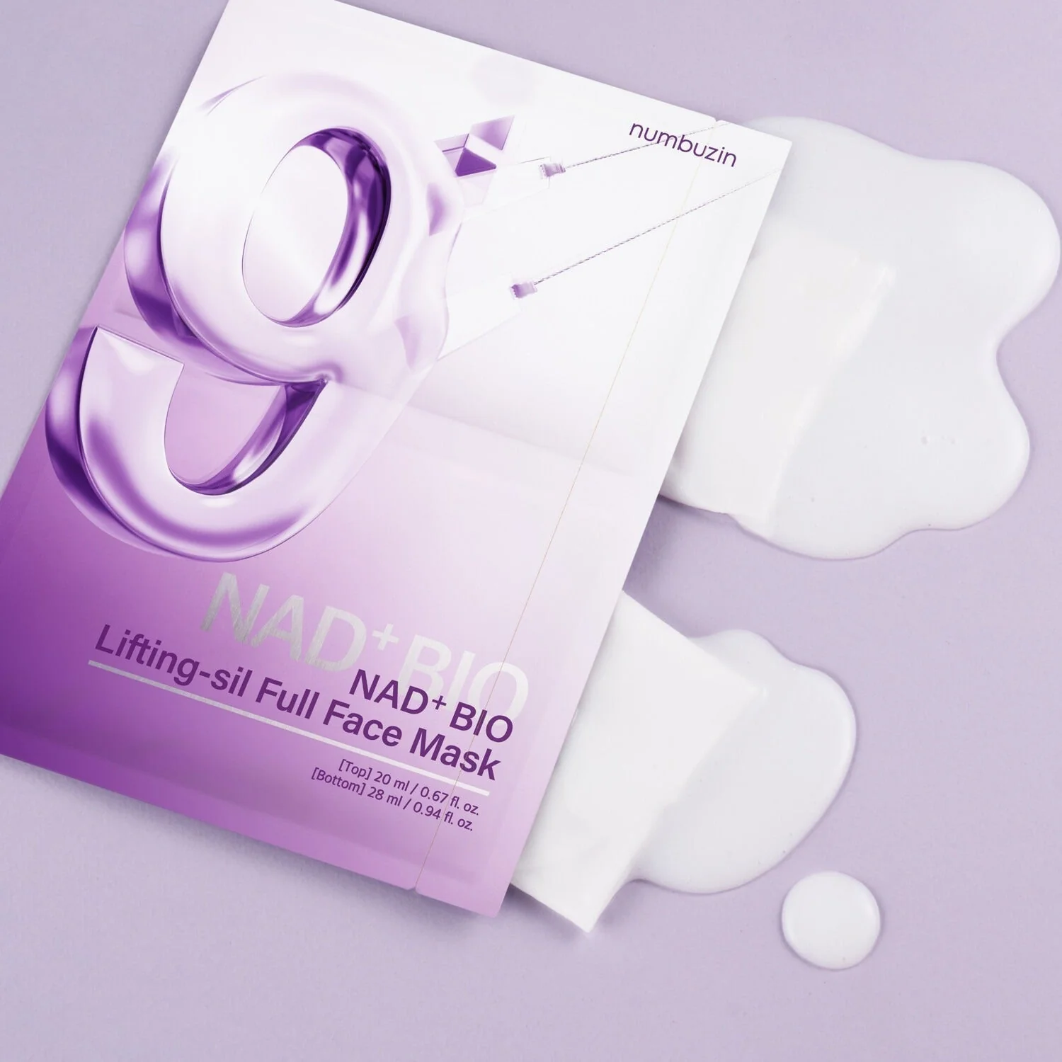 Numbuzin No.9 NAD Bio Lifting-sil Full Face Mask (+GWP) (4pcs/Box) - Image 3