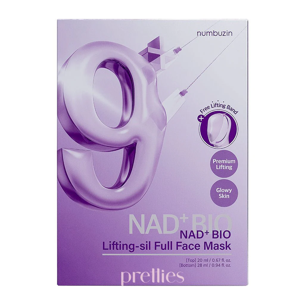 Numbuzin No.9 NAD Bio Lifting-sil Full Face Mask (+GWP) (4pcs/Box) - Image 4