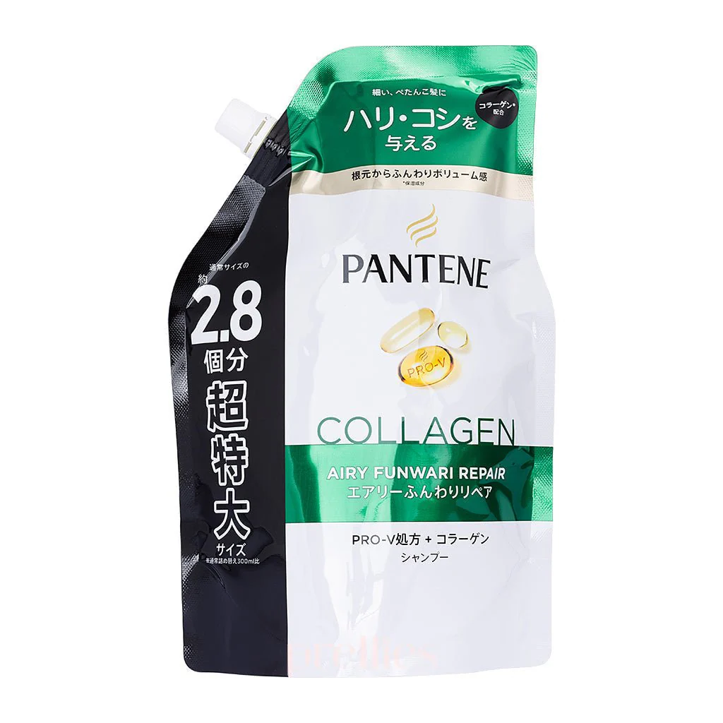 P&G Pantene PRO-V Collagen Airy Volume Repair Shampoo (JPver.) (Refill) 860g(Green)