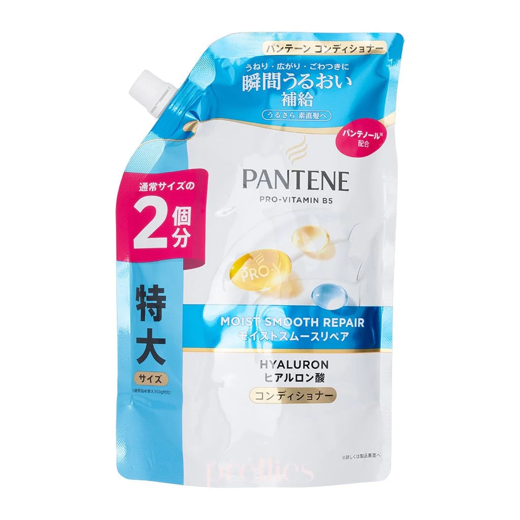 P&G Pantene PRO-V Hyaluron Moist Smooth Repair Conditioner (JP ver.) (Refill) 600g (Blue)
