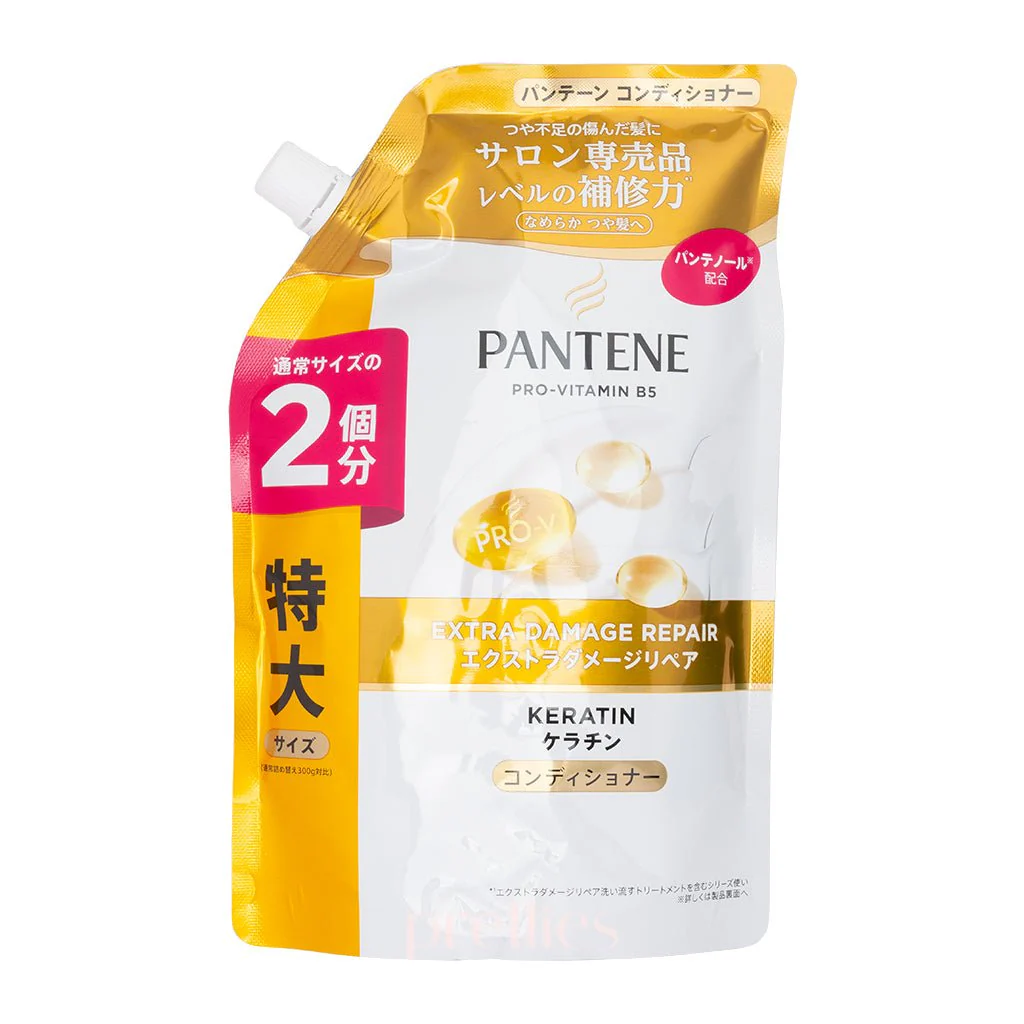 P&G Pantene PRO-V Keratin Extra Damage Repair Conditioner (JP ver.) (Refill) 600g (Gold)