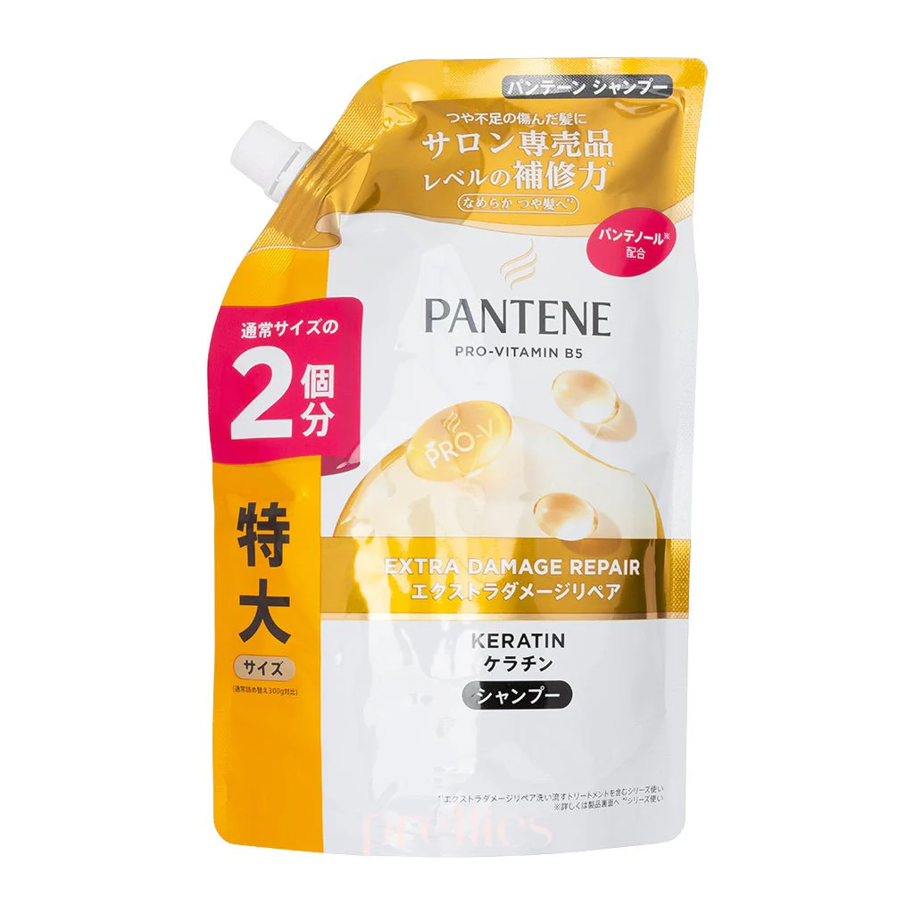 P&G Pantene PRO-V Keratin Extra Damage Repair Shampoo (JP ver.) (Refill) 600g (Gold)