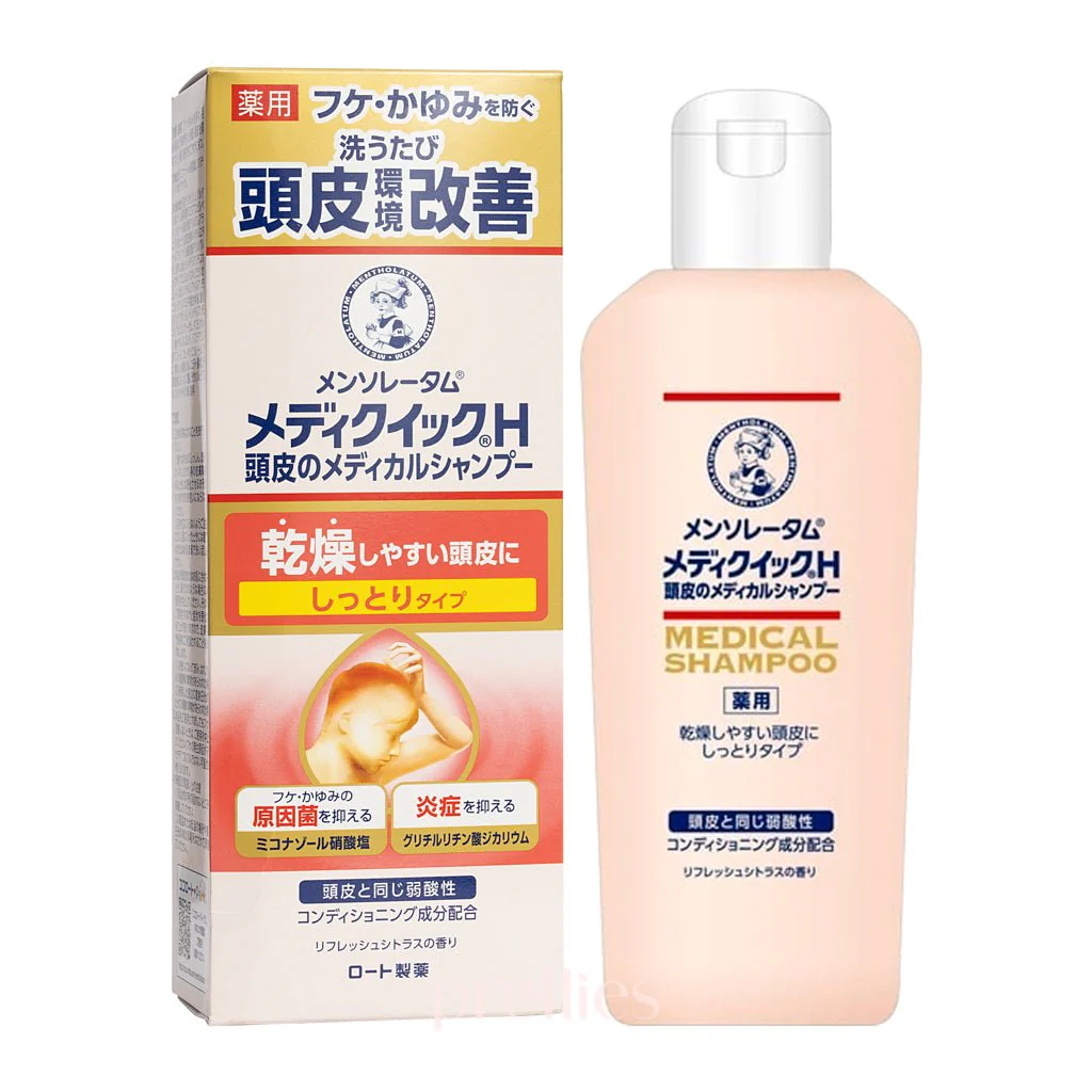 ROHTO Mentholatum Medi Quick H Moisturizing Medical Shampoo 200ml