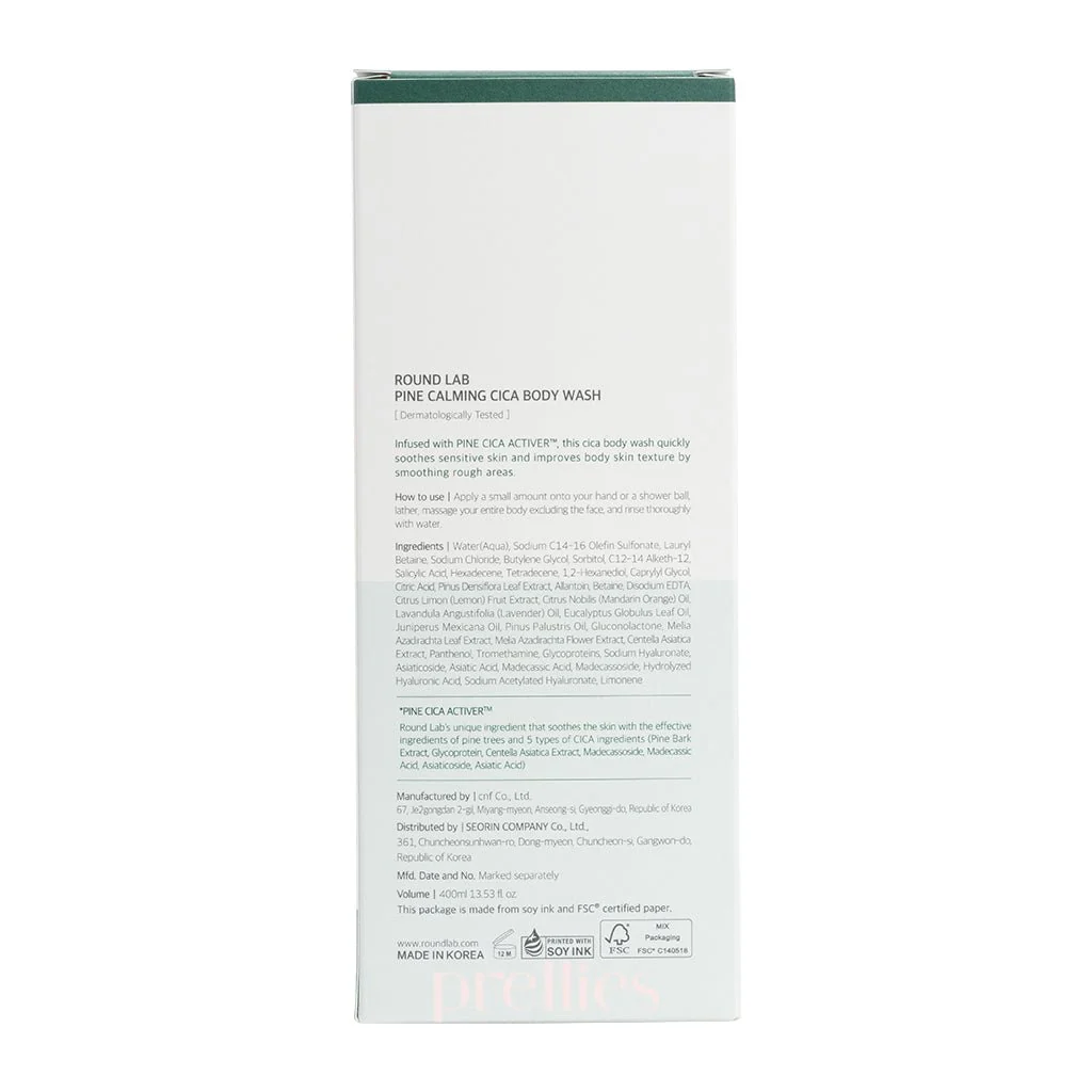 ROUND LAB Pine Cica Calming Body Wash 400ml - Image 5